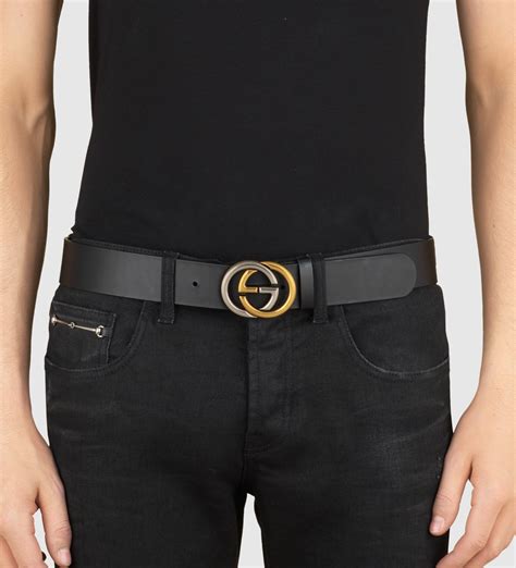 gucci black belt women's